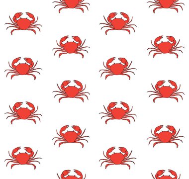 Yengeç pençeli vektörsüz desen