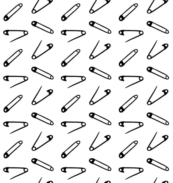 Vektor nahtlose Muster der Skizze englische Stifte — Stockvektor