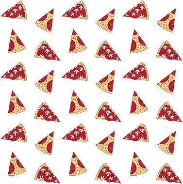 Pizzanın vektör çizimi