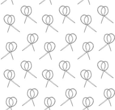 Örgü iğneli vektörsüz desen 