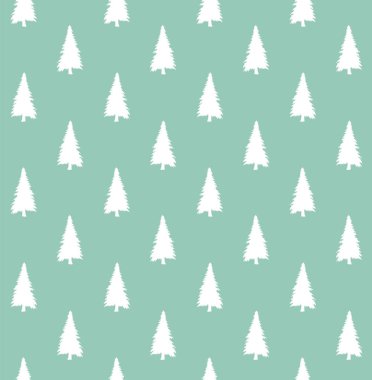 Beyaz ladin siluetinin kusursuz deseni