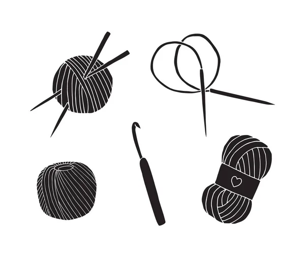 Vector conjunto de accesorios de punto negro — Archivo Imágenes Vectoriales