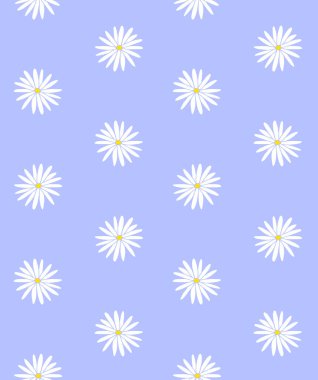 Beyaz çizim çiçeğinin vektörsüz deseni