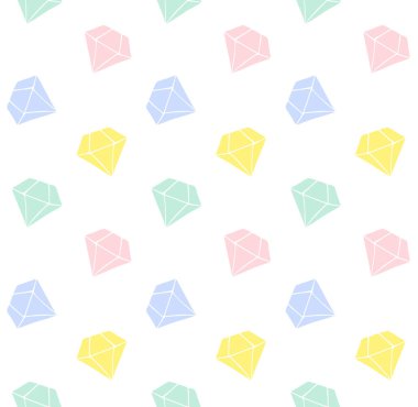 Farklı el çizimlerinin vektörsüz deseni beyaz arkaplanda izole edilmiş pastel çizimler.