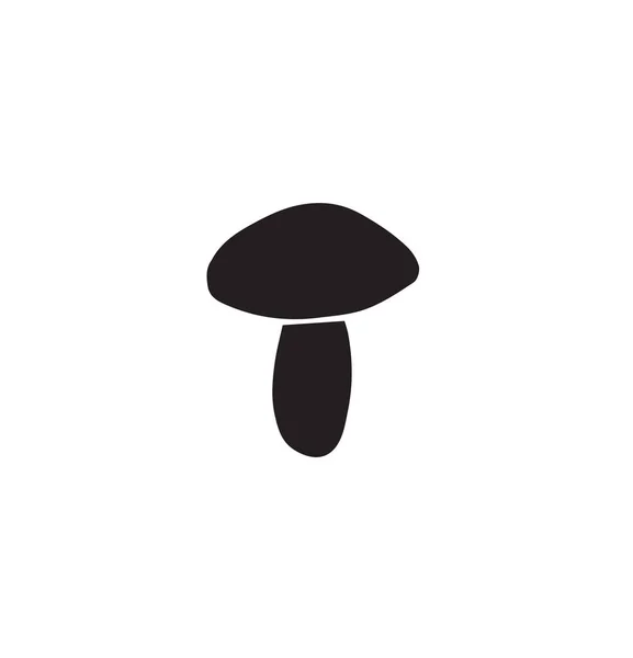 矢量手绘涂鸦素描黑蘑菇 — 图库矢量图片