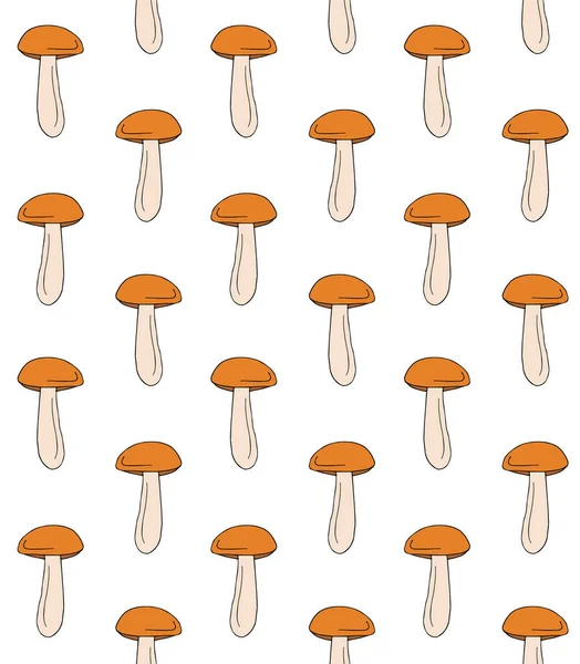 Vector Nahtlose Muster Von Hand Gezeichnet Doodle Skizze Farbigen Orange — Stockvektor