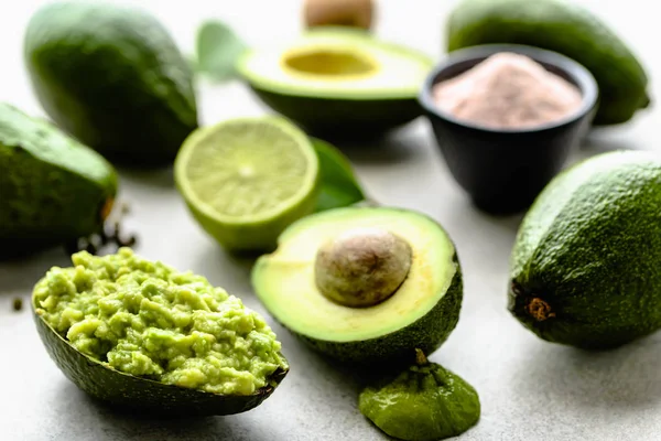 Mexican Guacamole Avocado Dip Sauce Vegan Diet Concept — Stock Photo, Image