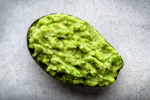 Fresh Food Homemade Guacamole Avocado Green Sauce Vegetarian Diet Concept — Stock Photo, Image