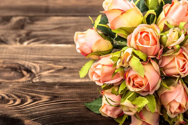 Bouquet Rose Sfondo Festa Della Mamma Carta Festa Della Donna — Foto Stock