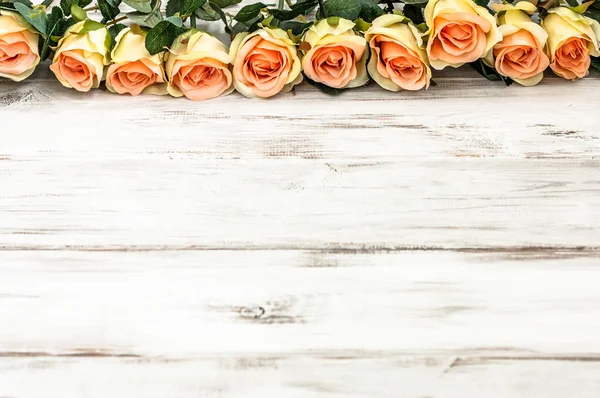 Csokor Rózsa Háttérben Nőnap Vagy Kártya Anyák Napja Virág Tábla — Stock Fotó