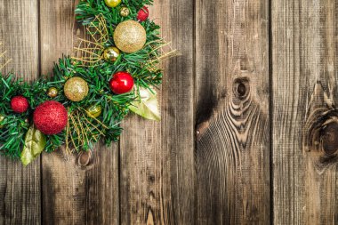 Advent Noel çelenk ahşap Kapıda asılı süslemeleri ile