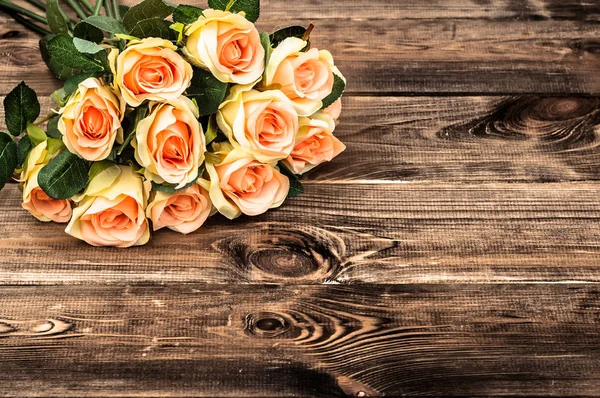 Букет Троянд Фон День Матері Або Листівка Жіночий День Квіти — стокове фото