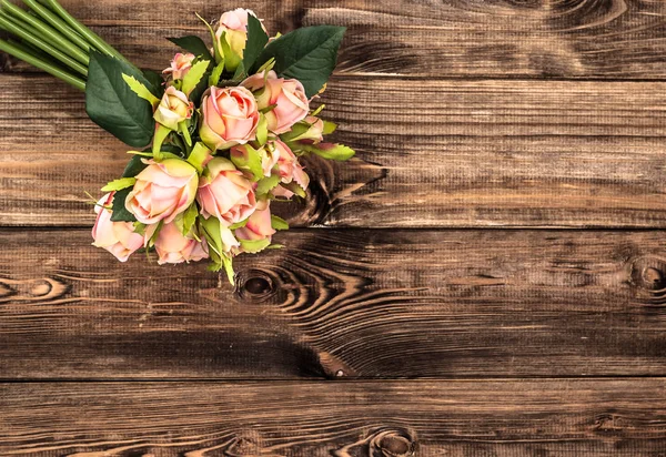 Bouquet Roses Fond Pour Fête Des Femmes Carte Pour Fête — Photo