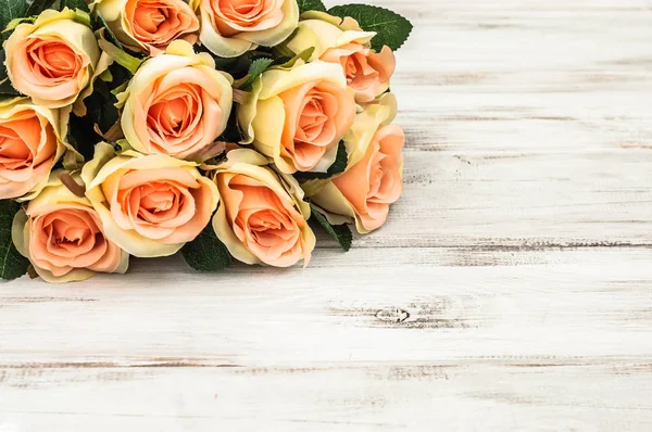 Kytice Růží Žen Den Pozadí Nebo Blahopřání Dni Matek — Stock fotografie