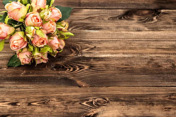 Ramo Rosas Fondo Para Día Mujer Tarjeta Para Día Madre —  Fotos de Stock