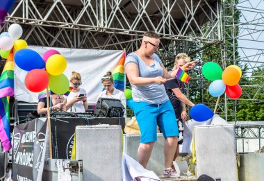 Gdansk, Polonya - 21 Mayıs 2016: Lgbt hakları desteklemek için eşitlik Mart Gdansk. Olay LGBT topluluğu için adanmış.