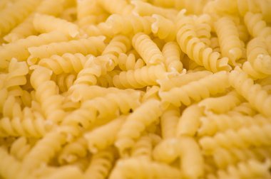 Gıda arka plan, pişmemiş makarna çeşitleri, portre