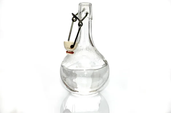 Glass Bottle Swing Top Isolated White Background — Stock Photo, Image