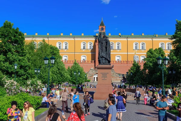 Moskva Ryssland Maj 2018 Monument Till Martyr Hermogenes Patriarken Moskva — Stockfoto