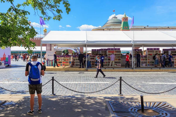 Moscú Rusia Junio 2018 Festival Del Libro Plaza Roja 2018 — Foto de Stock