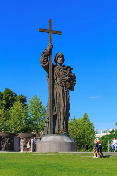 Moskou Rusland Mei 2018 Weergave Van Monument Voor Prins Vladimir — Stockfoto