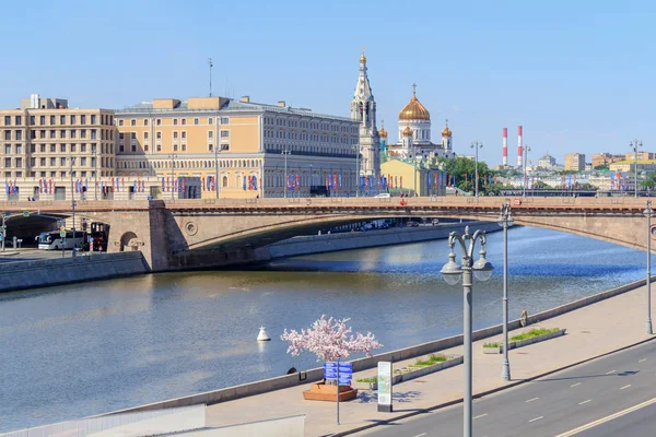 Москва Червня 2018 Роки Подання Bol Shoy Moskvoretskiy Міст Набережна — стокове фото