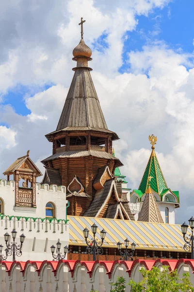 Moscú Rusia Agosto 2018 Iglesia San Nicolás Izmailovo Kremlin Contra — Foto de Stock