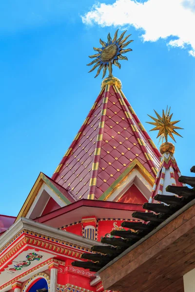 Moscú Rusia Agosto 2018 Vista Torre Piramidal Del Kremlin Izmailovo — Foto de Stock