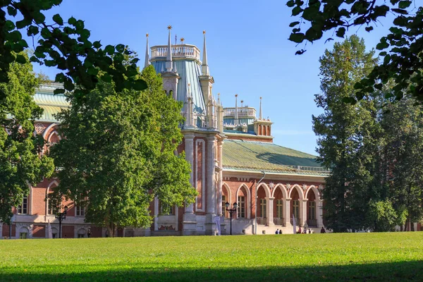 Moskau Russland August 2018 Großer Palast Museum Reservat Zaritsyno Nahaufnahme — Stockfoto