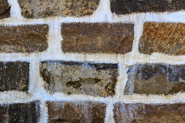 Eski taş tuğla duvar closeup doku. Taş arka plan