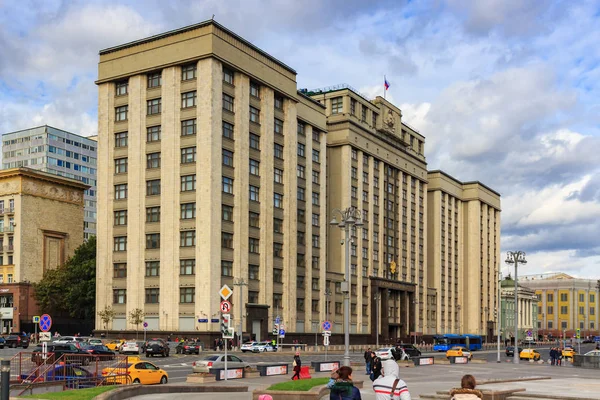 Moskau Russland September 2018 Aufbau Der Staatsduma Der Russischen Föderation — Stockfoto