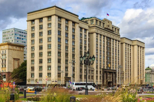 Москва Россия Сентября 2018 Года Здание Государственной Думы Российской Федерации — стоковое фото