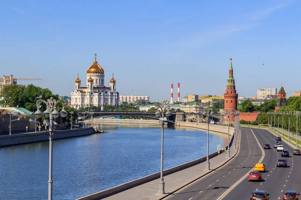 Moscú Rusia Junio 2018 Catedral Cristo Salvador Moscú Fondo Del — Foto de Stock