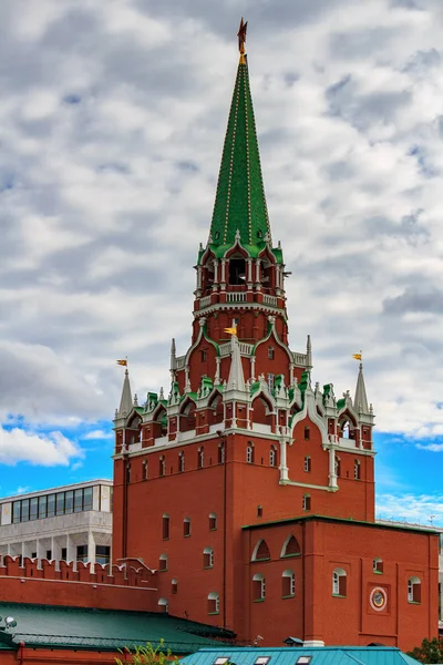 Moscú Rusia Septiembre 2018 Torre Troitskaya Del Kremlin Moscú Sobre —  Fotos de Stock