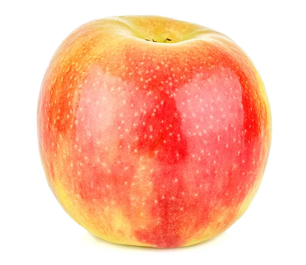 成熟的红苹果特写 白色背景隔离 — 图库照片