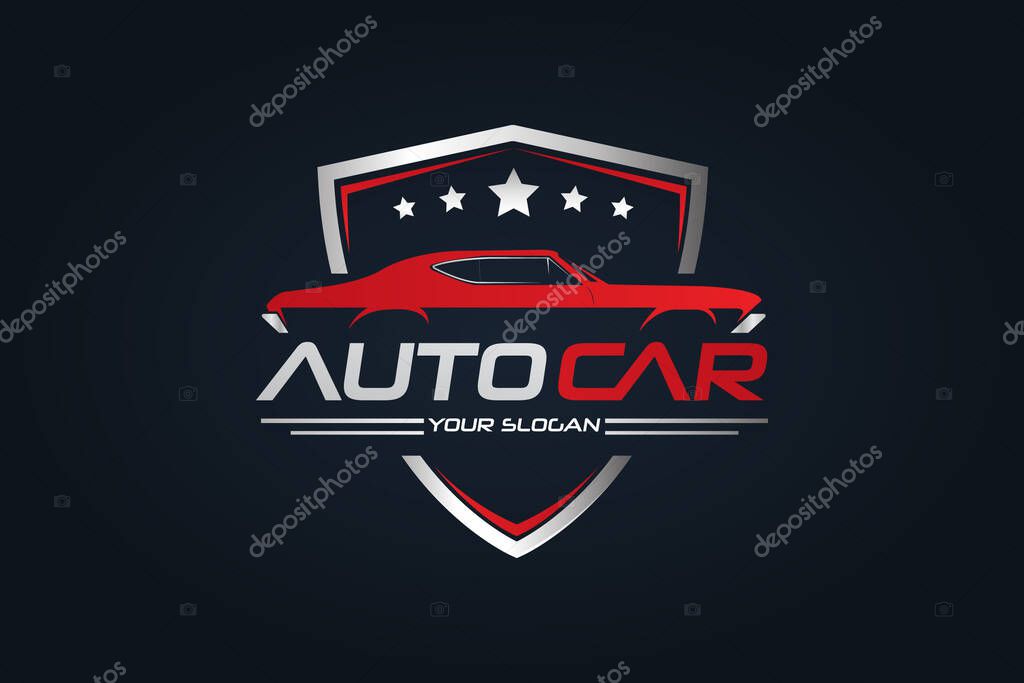 Car Garage Premium Concept Logo Design