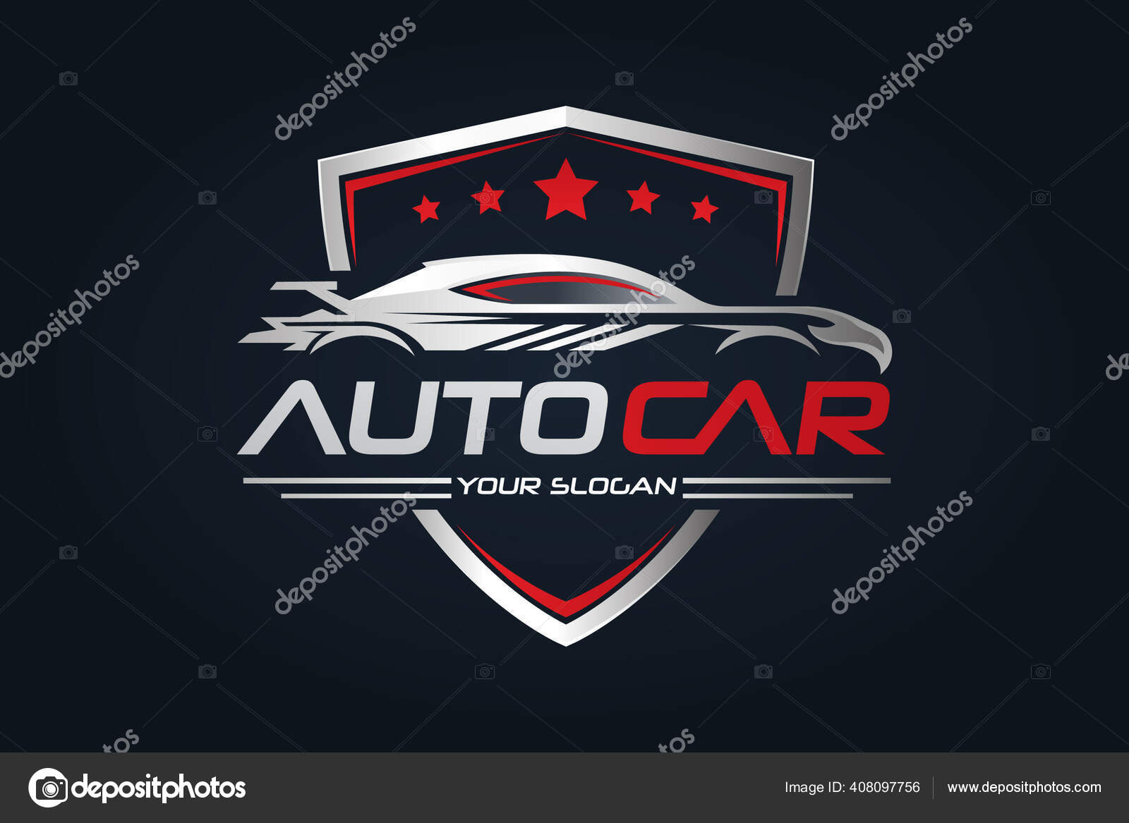 Auto garage logo design Royalty Free Vector Image