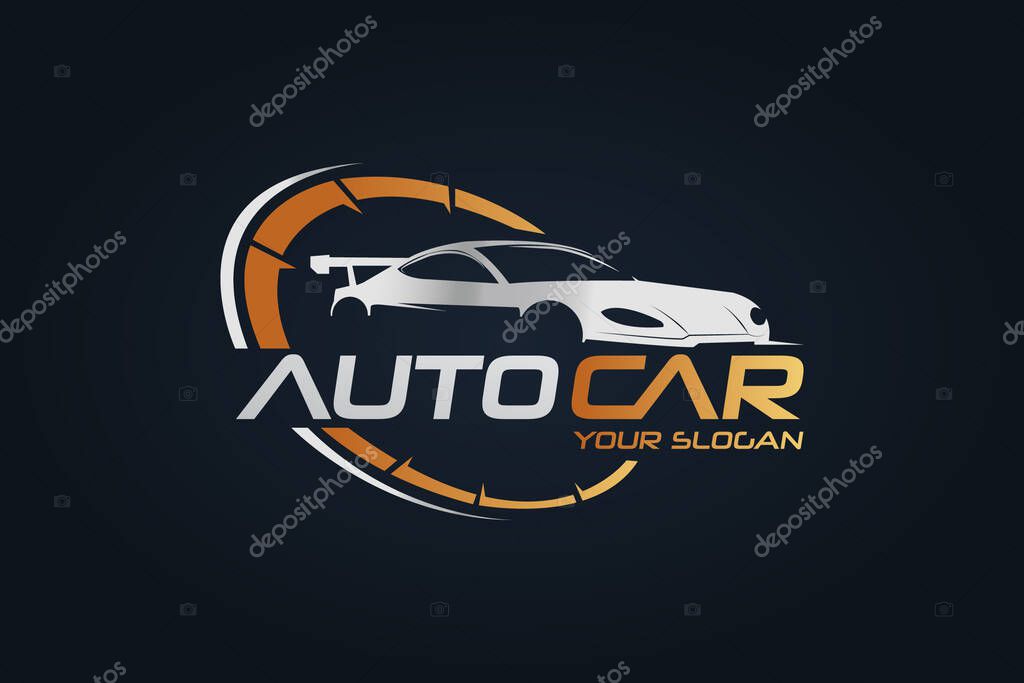 Car Garage Premium Concept Logo Design