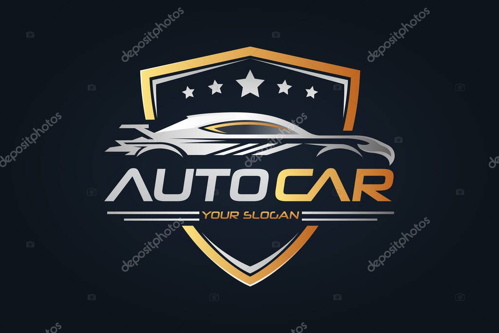 Car Garage Premium Concept Logo Design