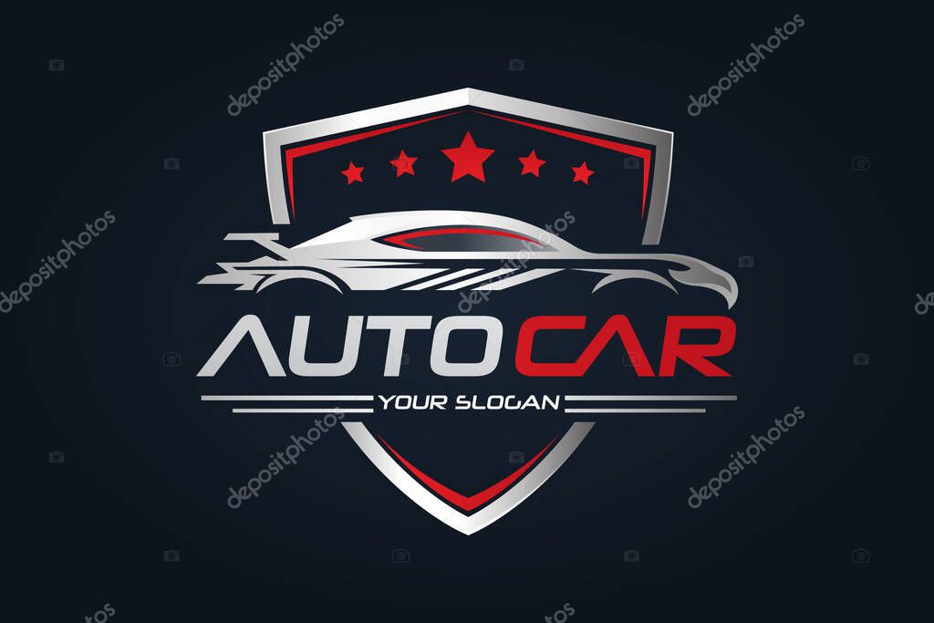 Car Garage Premium Concept Logo Design