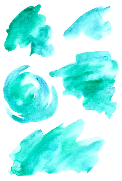 Watercolor Stains Drawing White Background — Stock Photo, Image