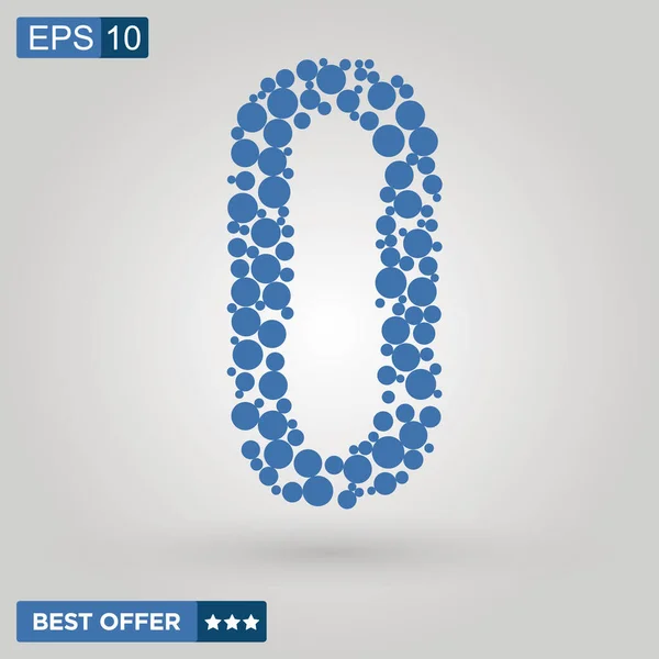 O harfi logosu. Alfabe mavisi balon logosu tasarımı. Şirket marka kimliği vektör illüstrasyonuName.