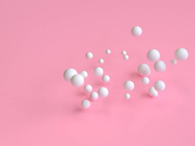 Minimalist geometrik arka plan, pastel renkler, 3d render, eğilim poster, illüstrasyon.