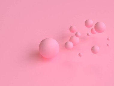 Minimalist geometrik arka plan, pastel renkler, 3d render, eğilim poster, illüstrasyon.