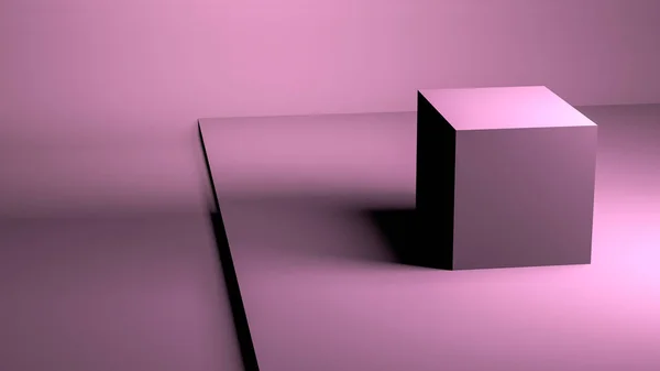 Minimalistické Geometrická Abstraktní Pozadí Pastelové Barvy Render Trend Plakát Obrázek — Stock fotografie