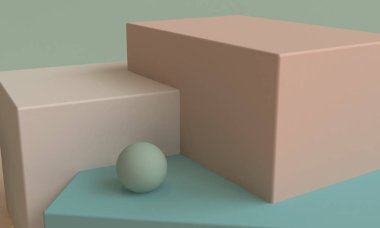 Minimalist geometrik soyut arka plan, pastel renkler, 3d render.