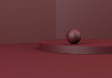 Minimalist geometrik soyut arka plan, pastel renkler, 3d render.