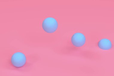 Minimalist geometrik soyut arka plan, pastel renkler, 3d render.