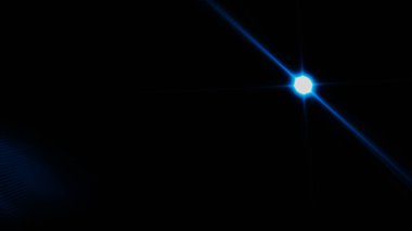 Gerçekçi Len parlama ışık efekti siyah arka plan üzerinde. Optik