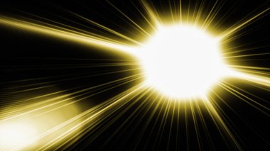 Gerçekçi Len parlama ışık efekti siyah arka plan üzerinde. Optik